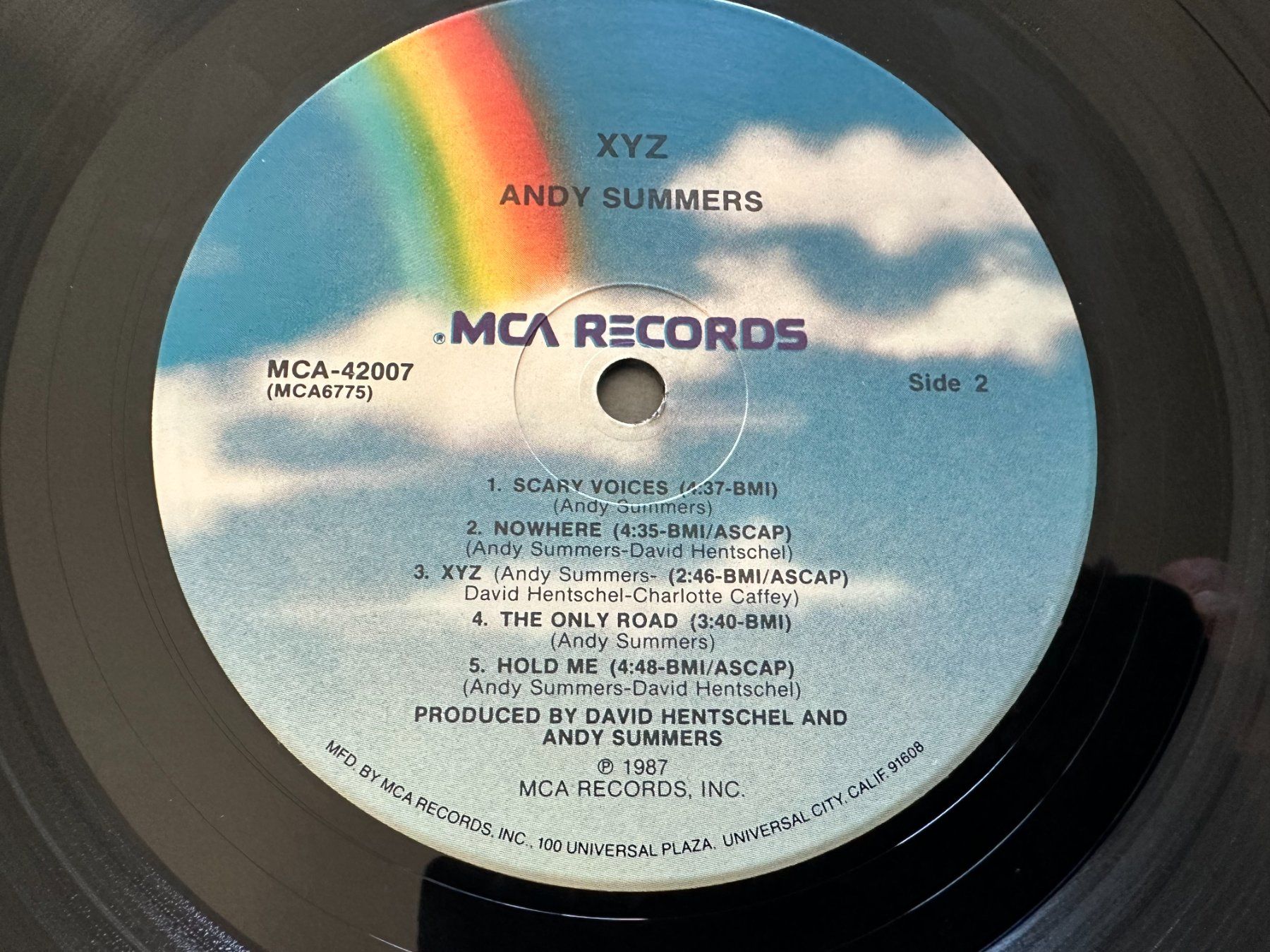 Dischi in vinile: ANDY SUMMERS LP XYZ – Usato da Sion venduto da jaipur1401 3