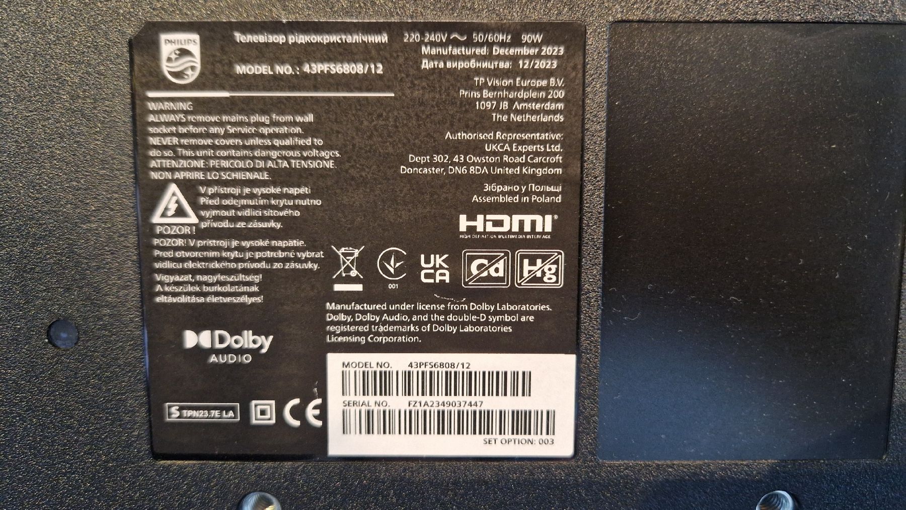 Philips Fernseher: 43" FullHD Fernseher – Neu (gemäss Beschreibung) aus Aarwangen von Gartonschachtle 2