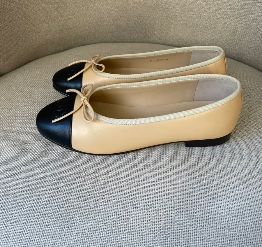Chanel Scarpe da donna: Chanel Ballerinas Gr. 40C, beige – Nuovo (secondo la descrizione) da Triesen venduto da atos87 1