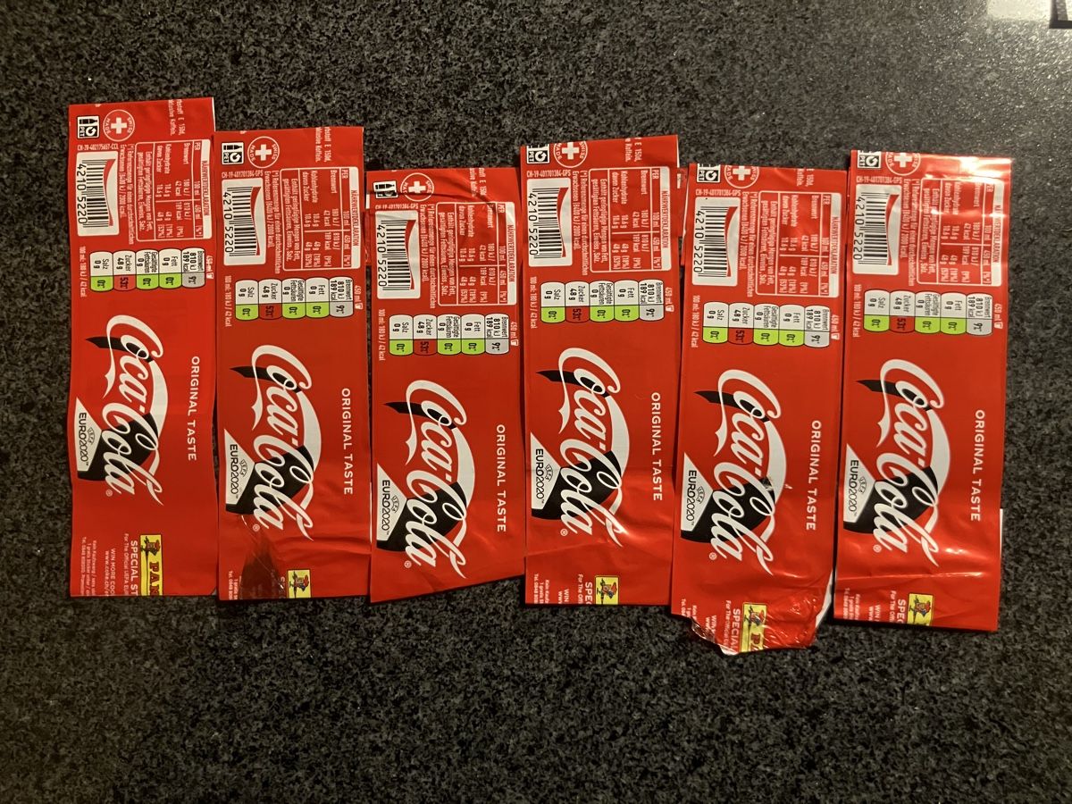 Coca-Cola Carte collezionabili: 6x Euro 2020 Coca Cola EM Bilder – Usato da Seuzach venduto da Toubey 1