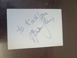 Howard Jones - Handsignierte Karteikarte