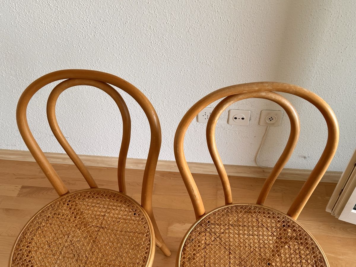 Sedie: 2er Set Holzstühle mit Geflecht (100) – Usato da Glattfelden venduto da maa_qcj8 2