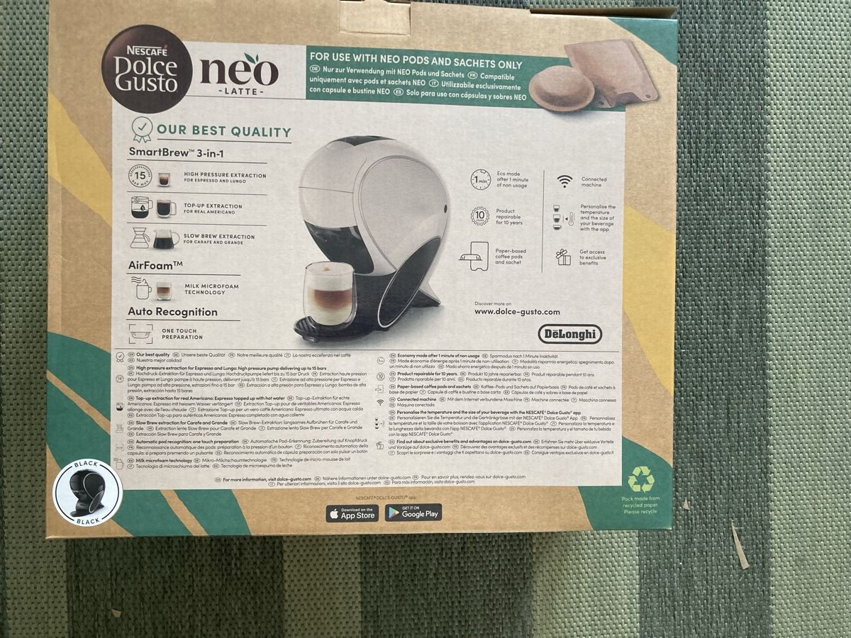Nescafé Macchine per caffè & Macchine per espresso: Nescafe Dolce Gusto Neo Latte – Nuovo e nell'imballaggio originale da Arbon venduto da ova_k2hm 1