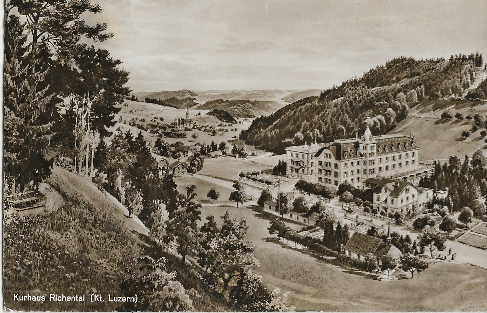 Cartes postales: Kurhaus Richenthal. 1956 – D'occasion à Frauenfeld par Merk52