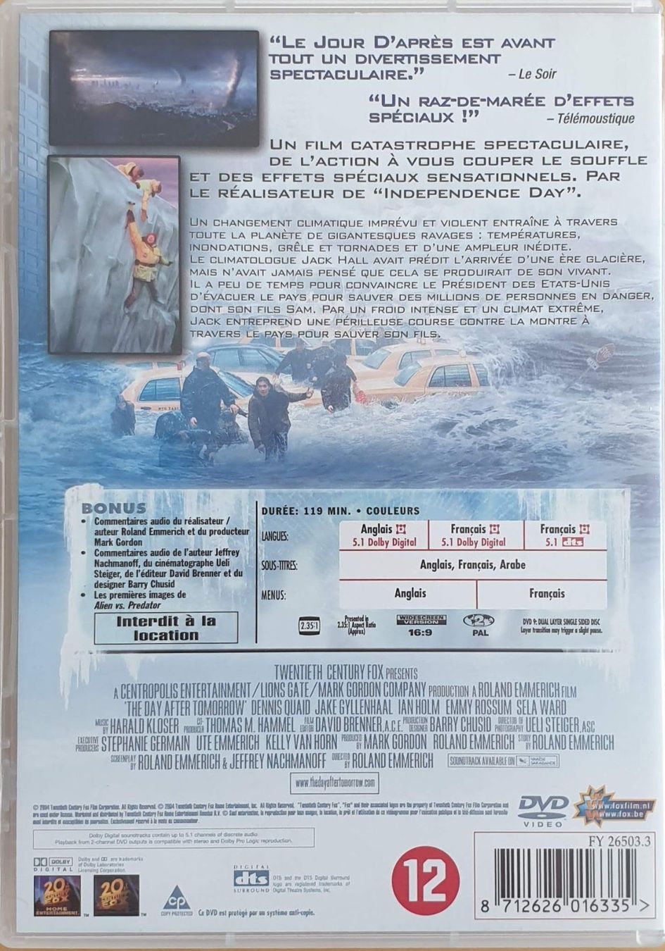 Tutti i DVDs: Le Jour d'après (2004) – Usato da La Tour-de-Peilz venduto da Resize 1