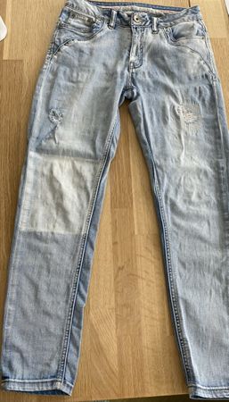 Coole Nile Jeans hellblau Gr. XS Destroyed-Look Sommerhit!