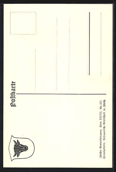 Cartoline postali: Urdorf, Wappen mit schwarzem Stierkopf – Usato da Berlin venduto da bartko-reher 1