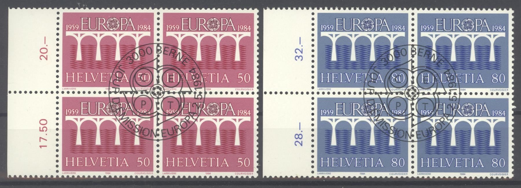 Tutti i francobolli: 1984, Europa, Viererblöcke, ET – Usato da Willisau venduto da Vollstempel