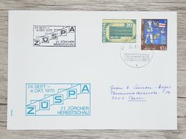 CL17 Enveloppe + Timbre Suisse 1970