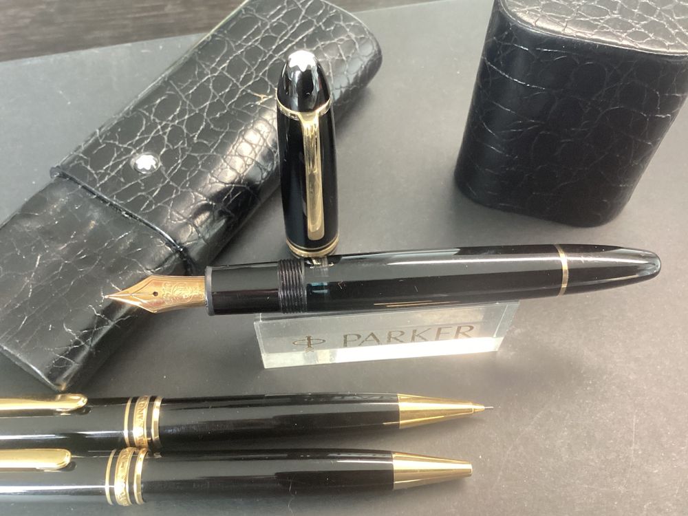 Trio stylo plume MONTBLANC 146, bille et mine MEISTERSTUCK (Gebraucht ...