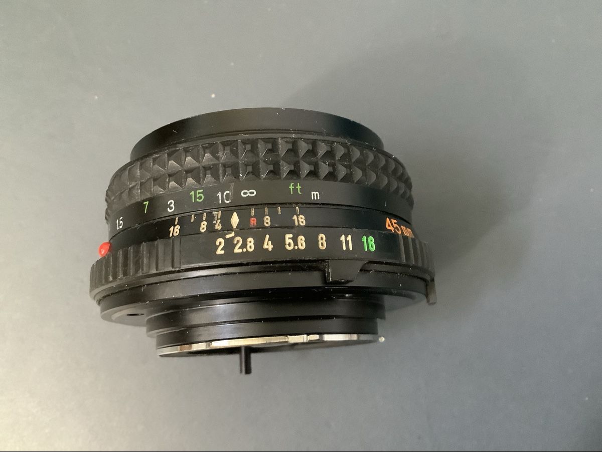 Minolta Obiettivi: Minolta Rokkor Objektiv, 45mm 1:2 – Usato da Schwarzenberg LU venduto da lealea123 2