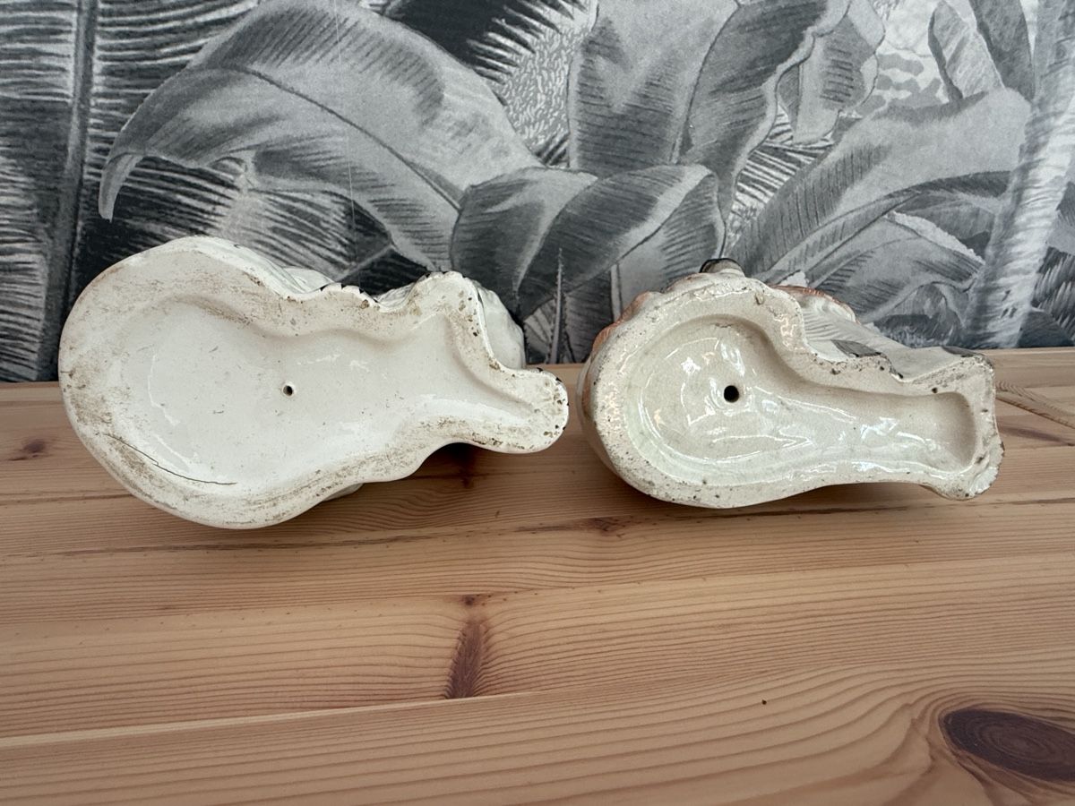 Statuette: 2 Kaminhunde/Puffhunde – Usato da Stadel venduto da Atropa1969 8