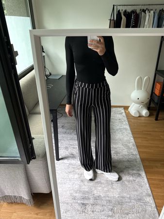 BERSHKA striped trousers like new! (size S)