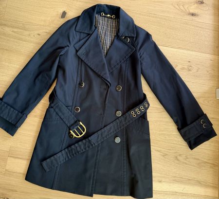 Gucci Trenchcoat Damen Gr. 38 – Schwarz – Top Zustand