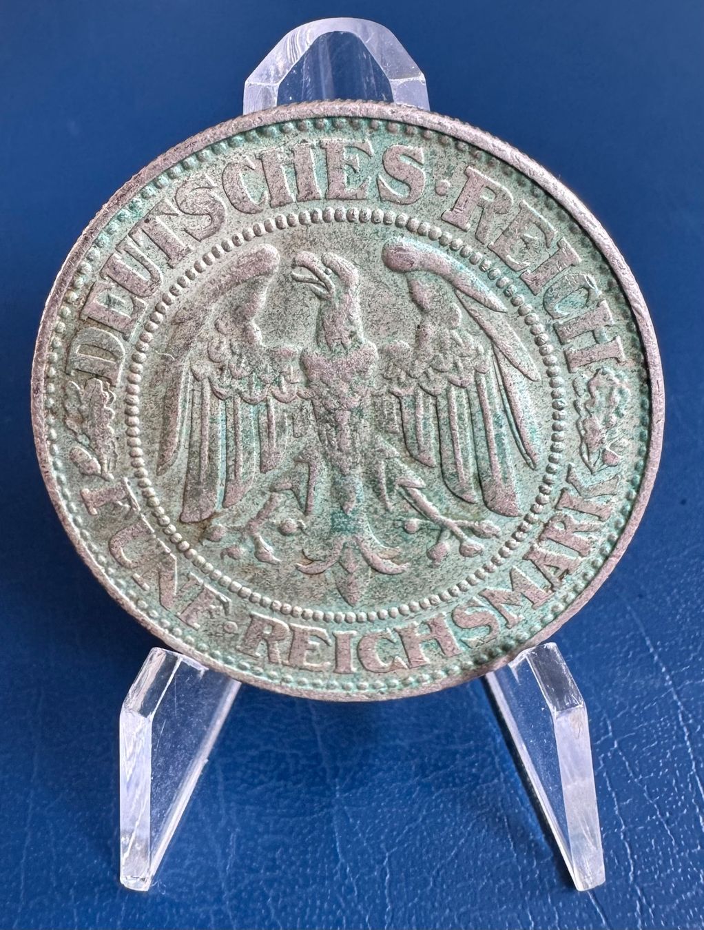 Tutti le monete: Weimarer Republik 5 RM 1929 D Eichbaum Silber – Usato da Ebikon venduto da Dmasterx 2