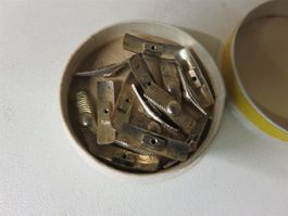 15 Stk. Antike Taschenuhr Schieber Silber?