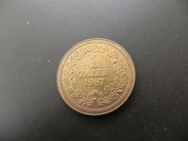 Medaille Zofingen 1 Taler 1987