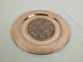 Kupferteller mit Mayakalender-Sujet