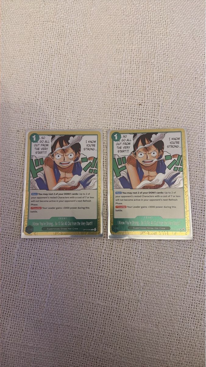 Bandai Sammelbilder & Trading cards: One Piece Sammelkarten Monkey D. Luffy event op13-040 – Neu und originalverpackt aus Bern von Davidraemy