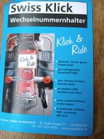 Swissklick Motorrad Kennzeichenhalter silbern