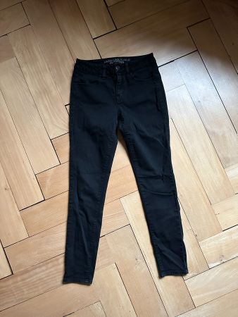 AMERICAN EAGLE - Hi-Rise Jeggings schwarz XS