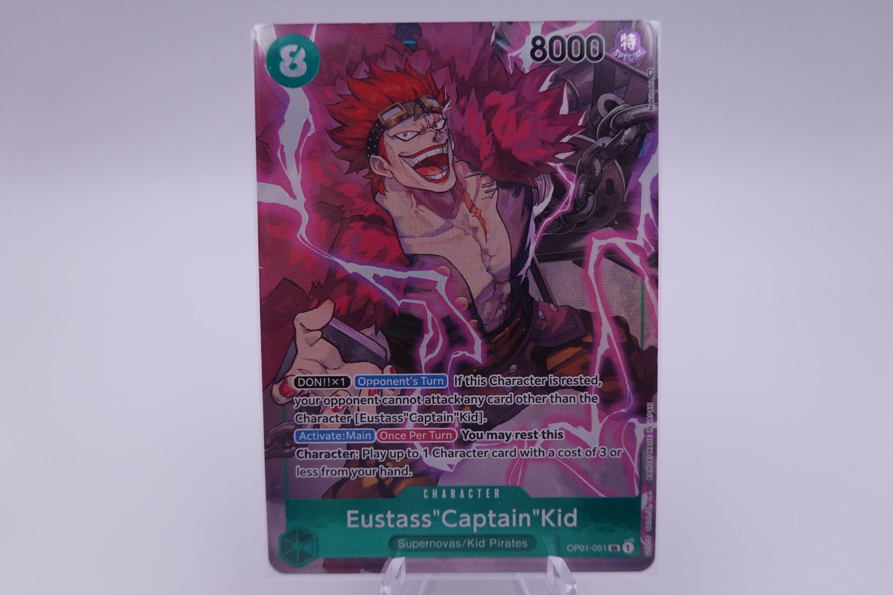 Bandai Sammelbilder & Trading cards: One Piece Eustass Captain Kid Op01 – Gebraucht aus Herisau von ZelliZone