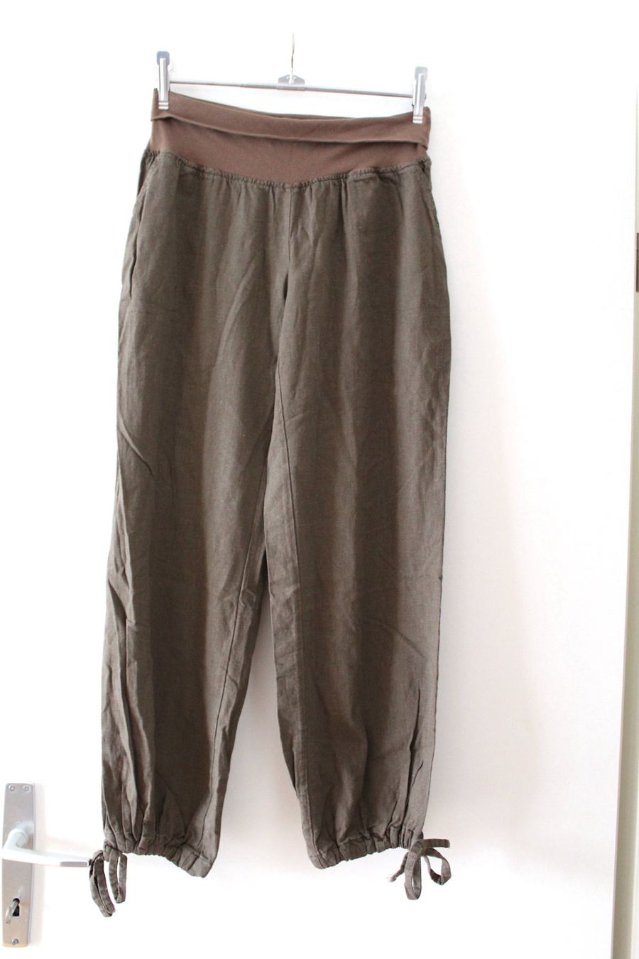 Pantaloni: Leinen Stoff Hose, Gr. M – Usato da Locarno venduto da madame-tus-sauds 3
