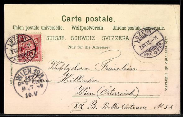 Cartes postales: Lithographie Postkutsche in den Bergen – D'occasion à Berlin par bartko-reher 1