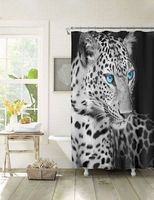 Duschvorhang Leopard 180x180 cm