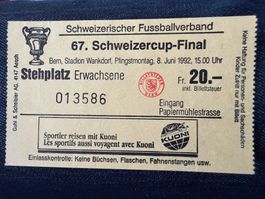 FC Luzern Ticket Cupfinal 1992