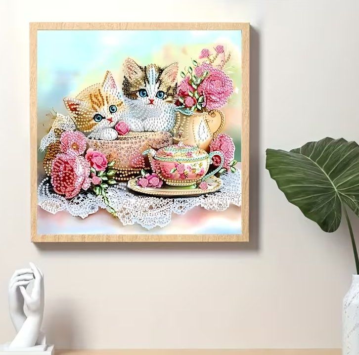 Kit bricolage: Diamond Painting Katzenbabys-3-Poly-126 – Nuovo e nell'imballaggio originale da Obergösgen venduto da Diydiamant 2