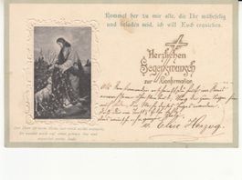 Gückwunschkarte 1903 mit ST Uzwil, Reliefkarte