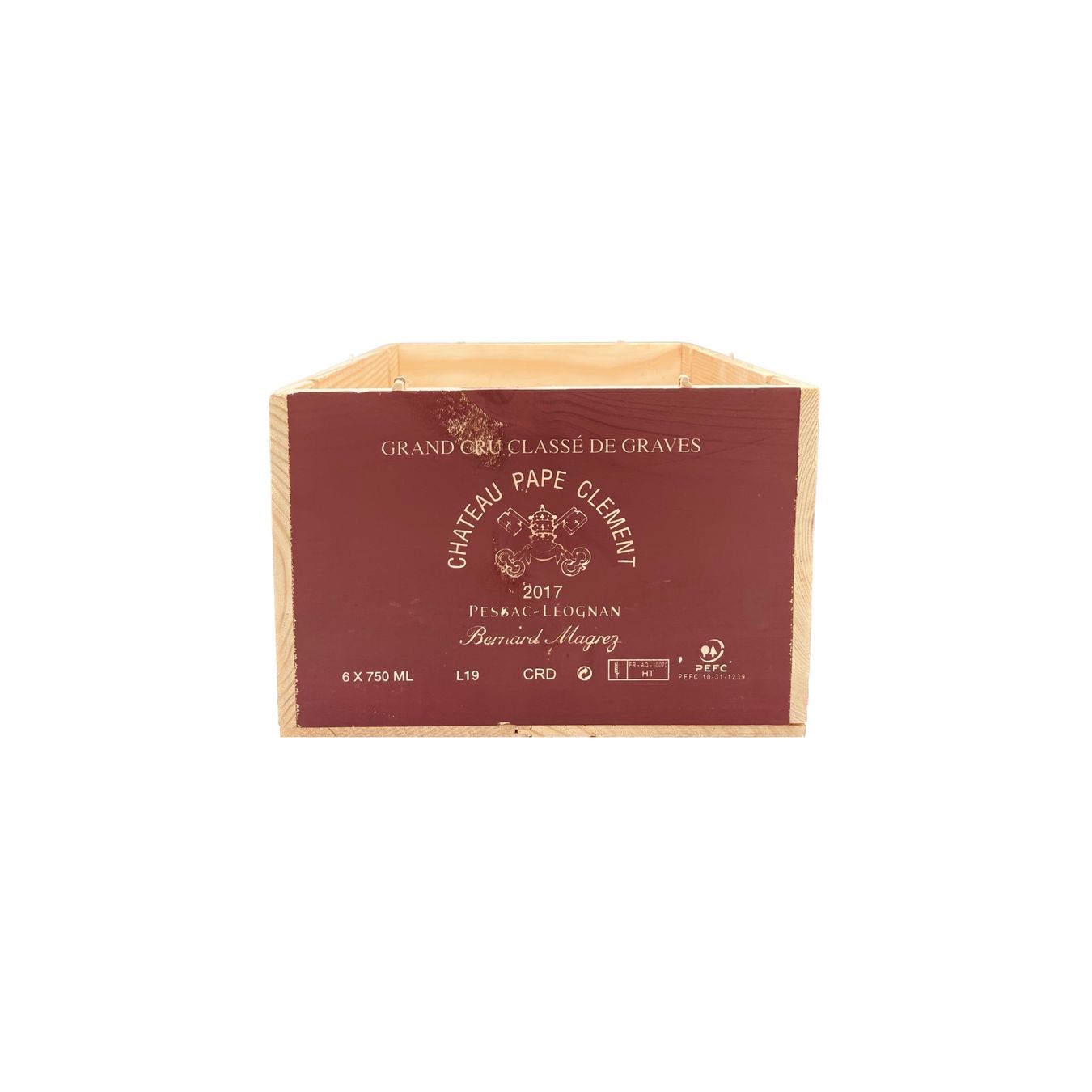 Articoli in legno: Weinkiste Château Pape – Usato da Ebikon venduto da Weinkisten-Tom 1