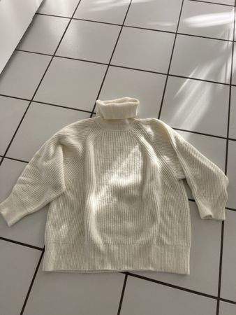 Warmer Winter-Rollkragenpullover von MNG in Weiss, XL