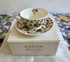 DUNOON Tazza e piattino da colazione