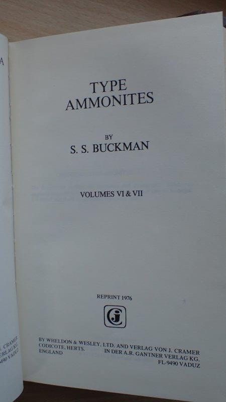 Libri: Type Ammonites von S.S, Buckman – Usato da Rickenbach BL venduto da Oktober68 8