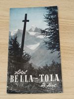 Prospekt / Hotel Bella - Tola St Luc Ausgabe ca. 1930