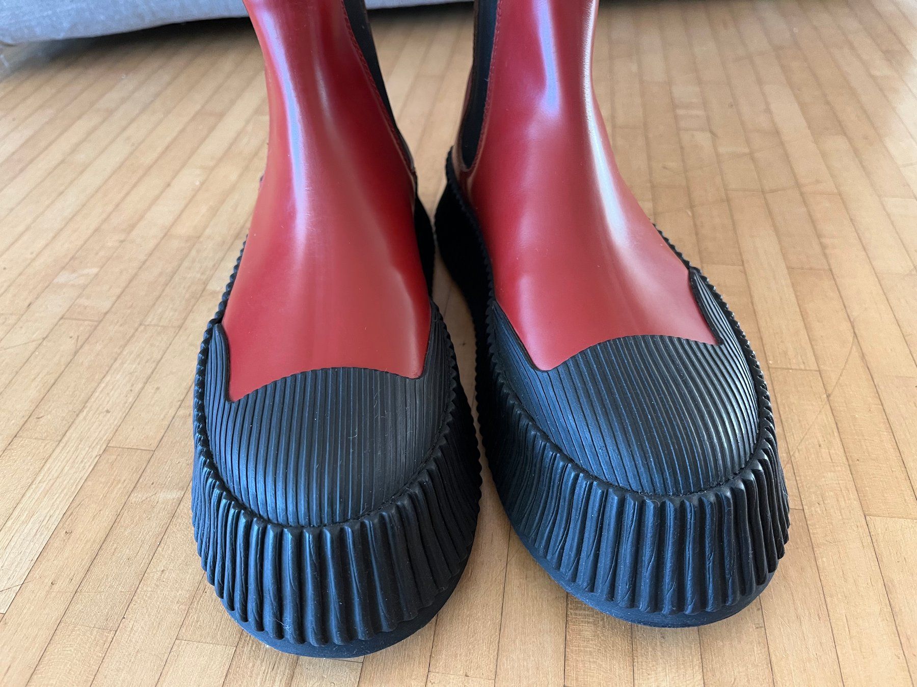 Jil Sander Scarpe da donna: Jil Sander Ankle Boots, Rot, Gr. 39 – Usato da Zürich venduto da debokarina 4