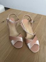 Samtsandalen, altrosa, Grösse 41, Sommer-Schuhe!