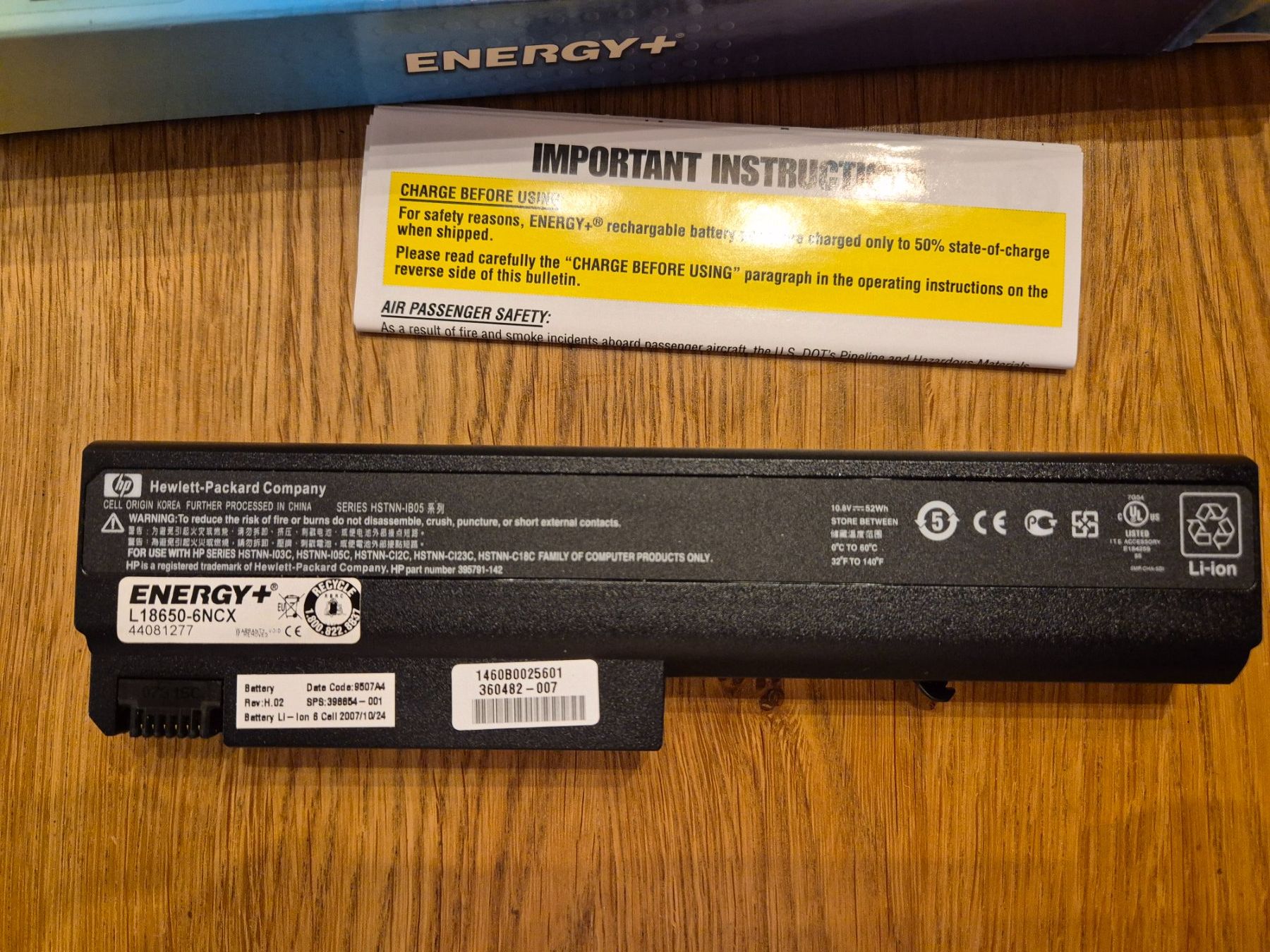 Batterie: Original Laptop Batterie zu HP/Compaq – Nuovo e nell'imballaggio originale da Winkel venduto da Heuresis 1