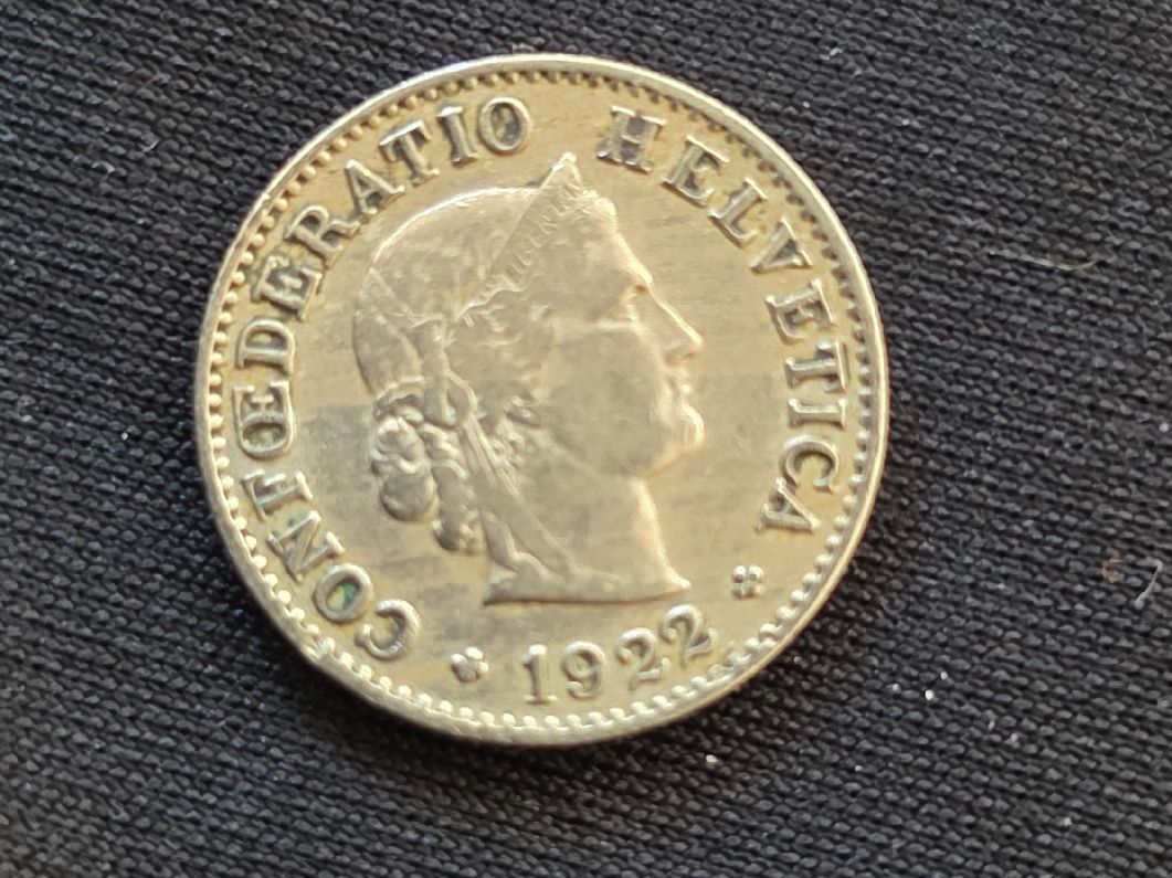 Tutti le monete: 5 cts 1922 – Usato da Genève venduto da bbastos