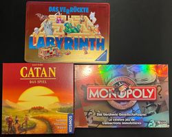 Drei Brettspiel-Klassiker