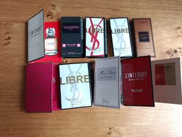 10 Parfum-Proben  Givenchy, Valentino,YSL,Guerlain, Dior,...