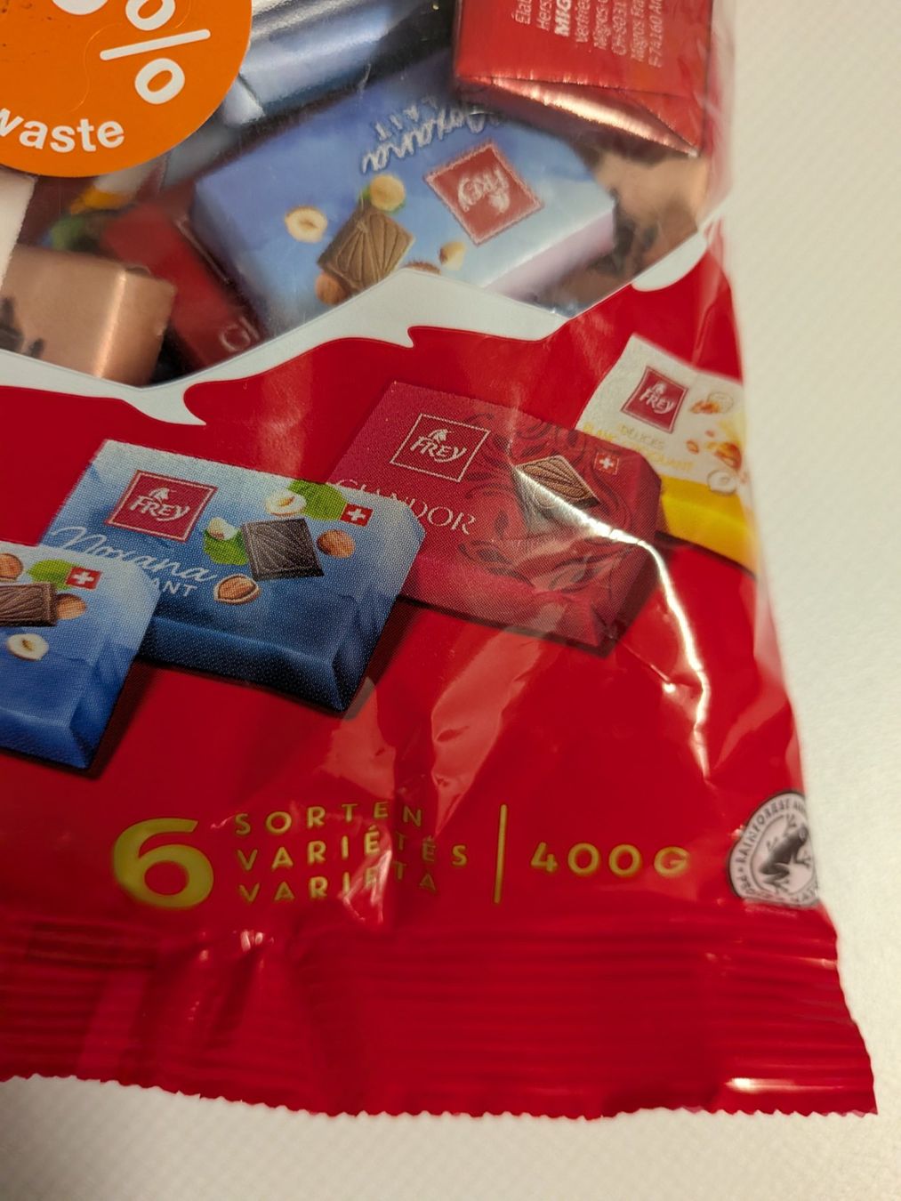 Frey Lebensmittel & Spezialitäten: Schoggi ,Frey Schoggi 400Gr – Neu (gemäss Beschreibung) aus Untersiggenthal von Marlen59 1