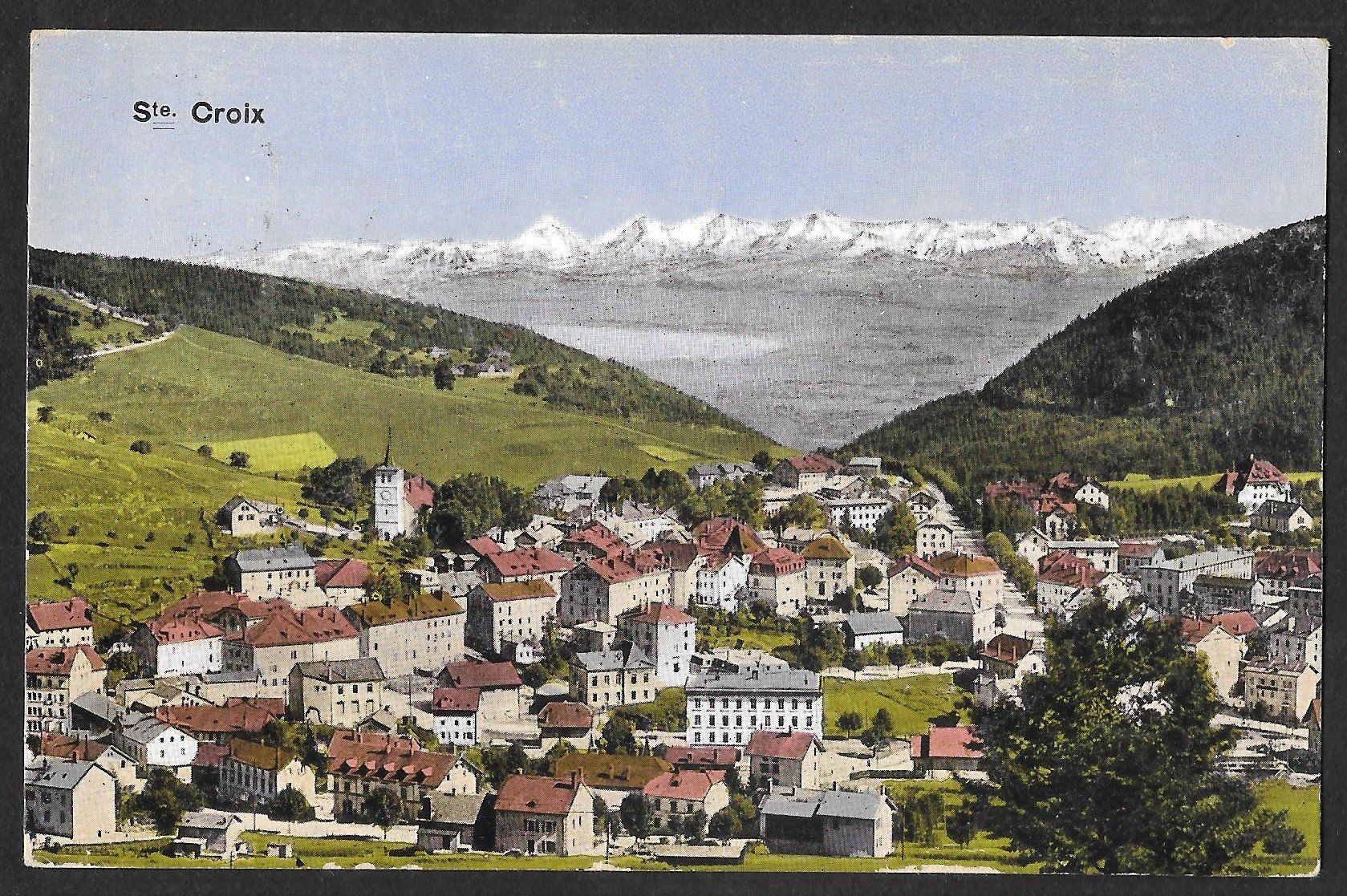 Cartoline postali: Sainte-Croix Gesamtansicht – Usato da Olten venduto da clotaldi