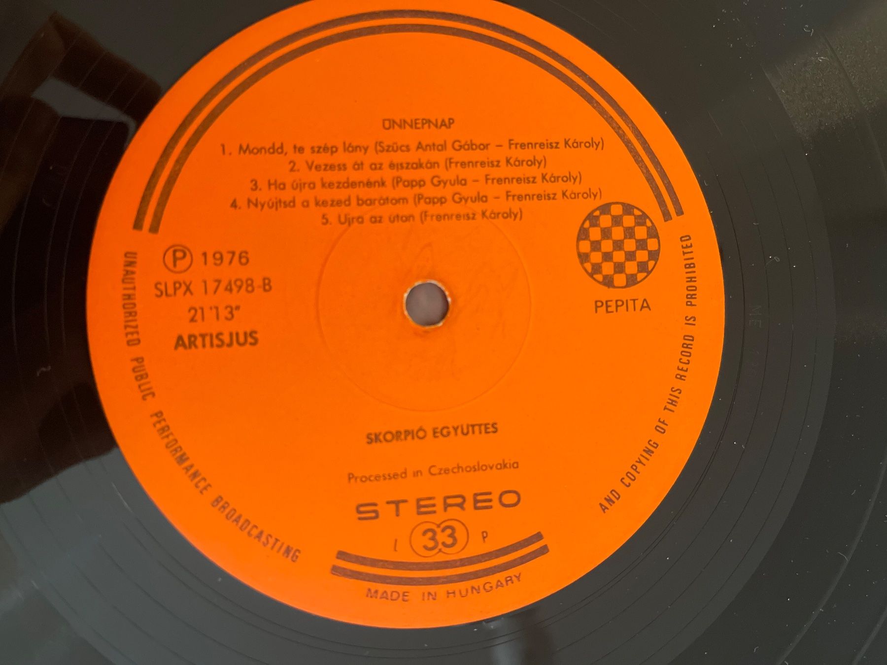 Dischi in vinile: S1309/Scorpio Együttes - Unnepnap – Usato da Frutigen venduto da Philippe_jsp 2