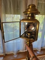 Antike Kutschenlampe aus Messing