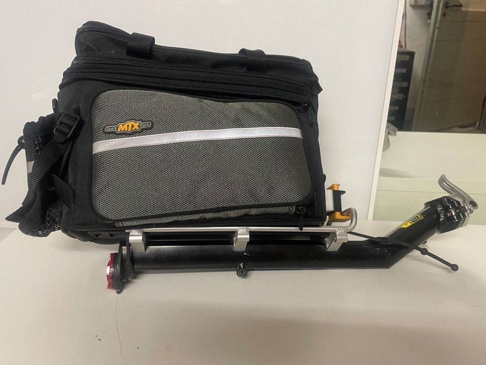 Gepäckträger: Topeak MTX Quick Track und Trunkbag EX: Black (Gebraucht ...