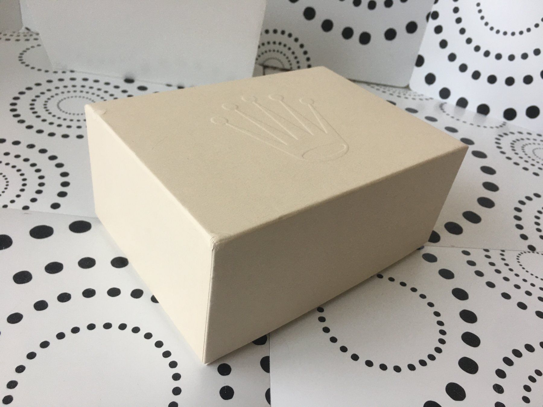 Rolex Scatole porta orologi: ROLEX ORIGINAL - MEDIUM WATCH CASE BOX ECRIN SCHACHTEL !!! – Nuovo (secondo la descrizione) da Epalinges venduto da dream-watch 6