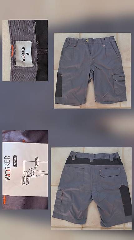 Pantaloni: WORKER Herren Arbeits-Shorts / Cutters / Bermudas – Usato da Auenstein venduto da electra90